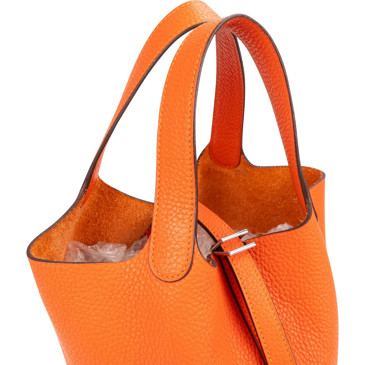 Hermès Tangerine Orange Taurillon Clemence Picotin Lock 18 (PM) Handbag