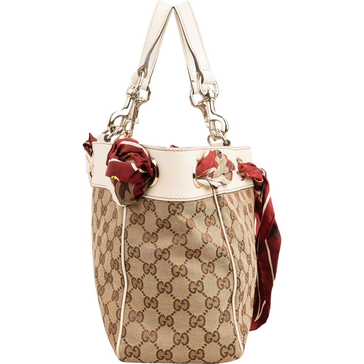 Gucci Monogram GG Canvas Scarf Positiano Handbag