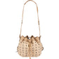 MCM Monogram Visetos Drawstring Bucket Crossbody Bag