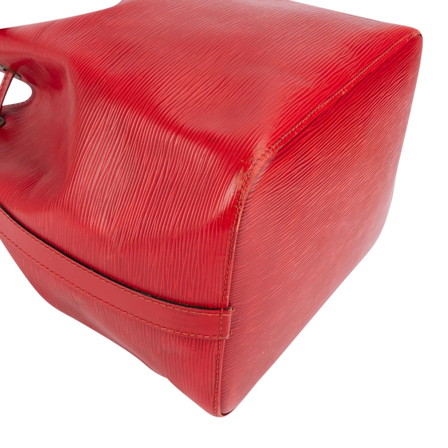 Louis Vuitton Red Epi Leather Sac Noé Petit Shoulder Bag