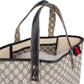 Gucci Monogram GG Supreme Canvas Web Tote Handbag
