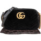 Gucci Chevron Velvet Marmont GG Crossbody Bag
