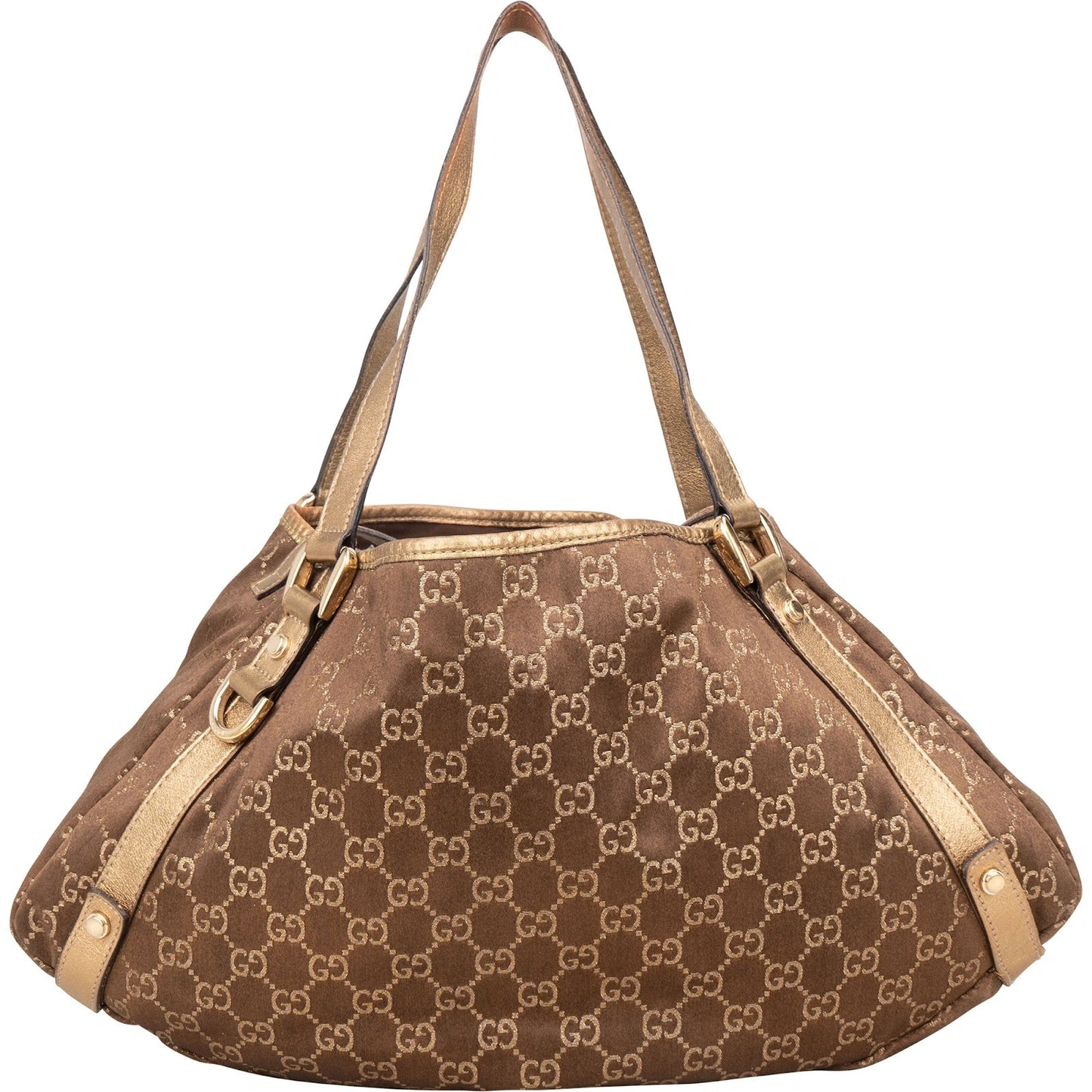 Gucci Monogram GG Metallic Abbey Hobo Shoulder Bag