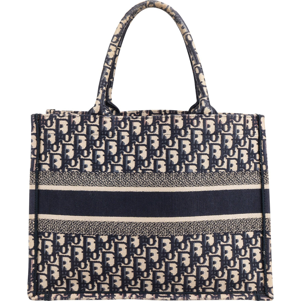 Christian Dior Oblique Trotter Monogram Small Book Tote Handbag