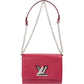 Louis Vuitton Pink Epi Leather Twist MM Crossbody Bag