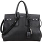 Saint Laurent Grained Leather Sac de Jour Handbag