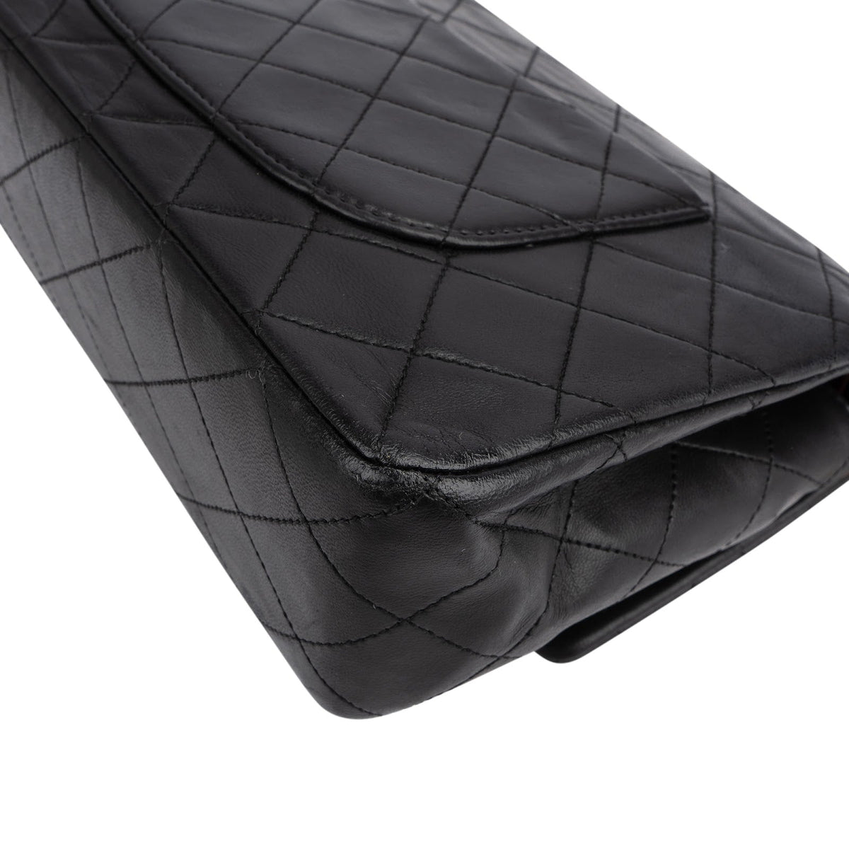 Chanel Medium Double Flap aus gestepptem Lammleder – Ansicht 8