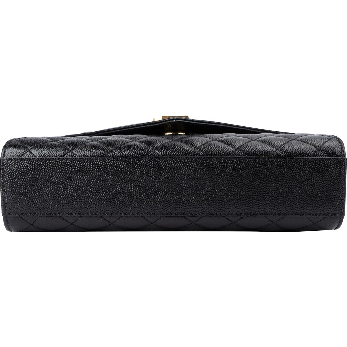 Saint Laurent Grain De Poudre Embossed Leather Envelope Crossbody Bag