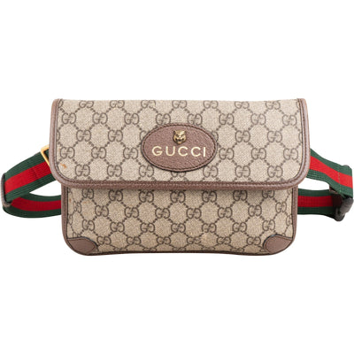 Gucci Monogram GG Supreme Canvas Neo Vintage Belt Crossbody Bag