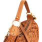 Miu Miu Woven Leather Fringe Hobo Shoulder Bag