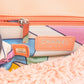 Chanel Pink Terry Cloth Coco Single Flap Shoulder Bag