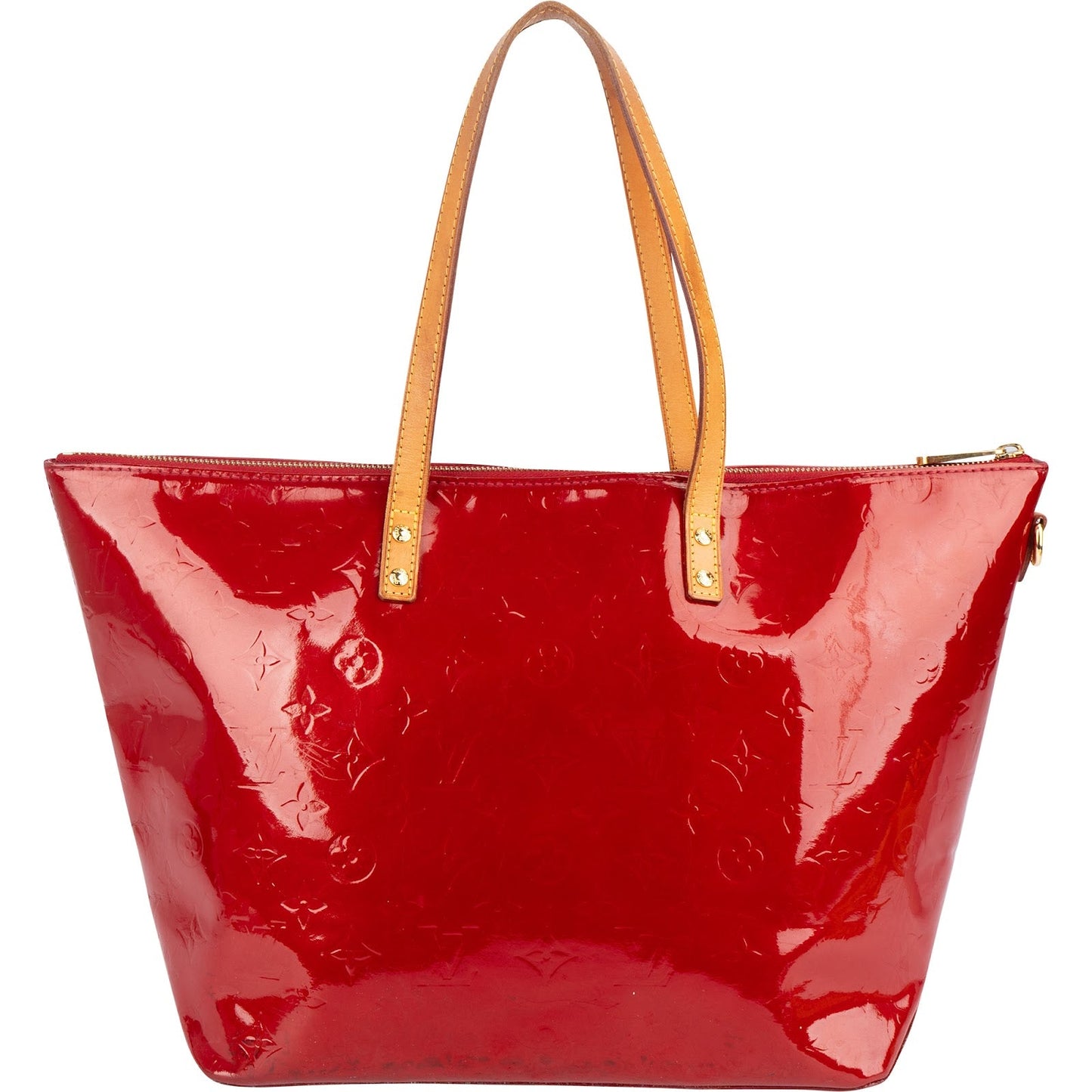 Louis Vuitton Rouge Vernis Monogram Bellevue MM Handbag