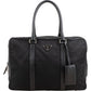 Prada Tessuto Saffiano Leather Triangle Briefcase Handbag