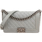 Chanel Quilted Lambskin Medium Boy Single Flap Crossbody Bag