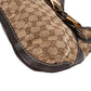 Gucci Monogram GG Large Buckle Hobo Shoulder Bag