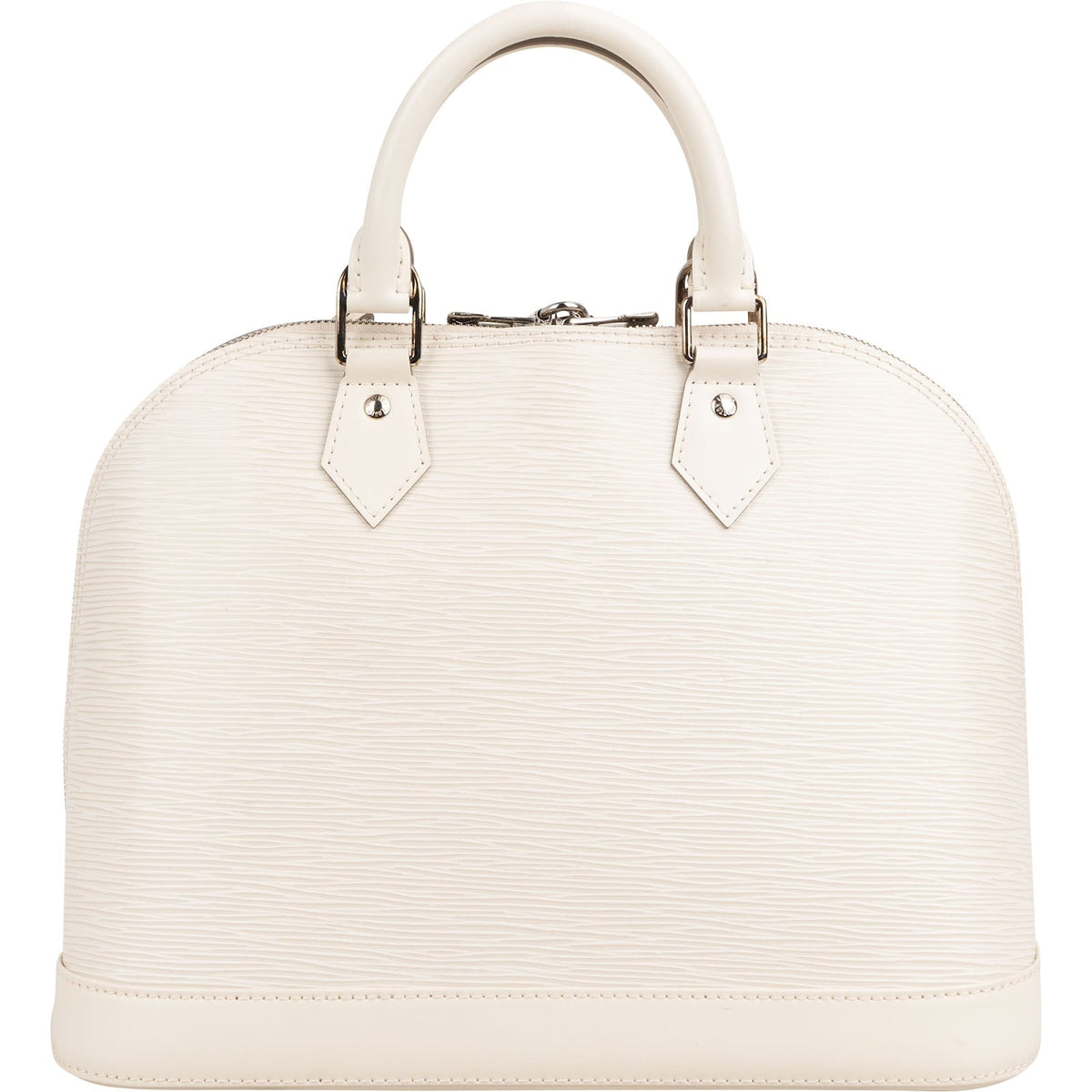 Louis Vuitton White Epi Leather Alma PM Handbag