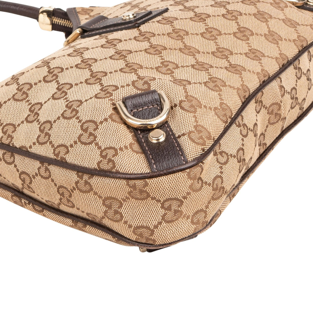 Gucci Monogram GG Canvas Small Abbey D-Ring Shoulder Bag