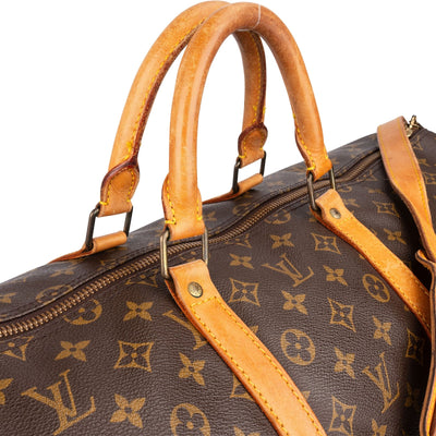 Louis Vuitton Monogram Canvas Keepall 55 Bandoulière Travel Bag