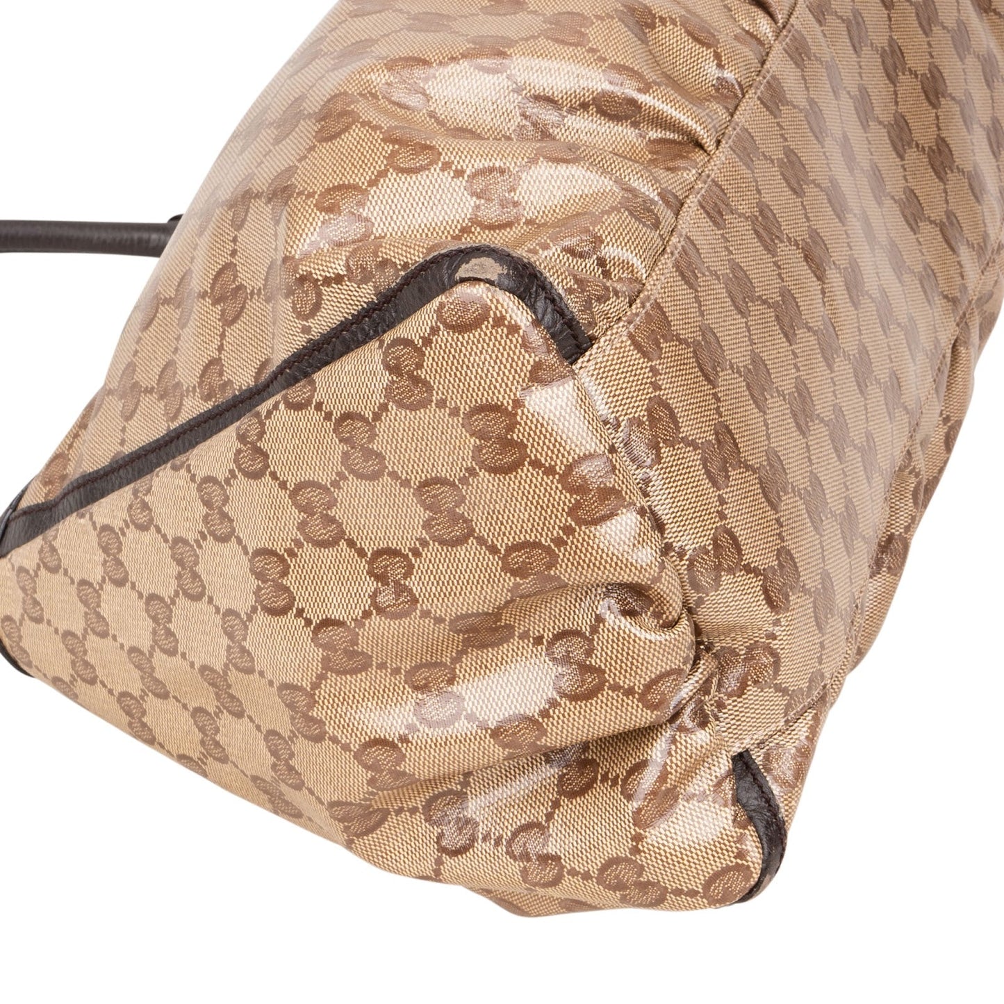 Gucci Monogram GG Patent Canvas Abbey Hobo Shoulder Bag