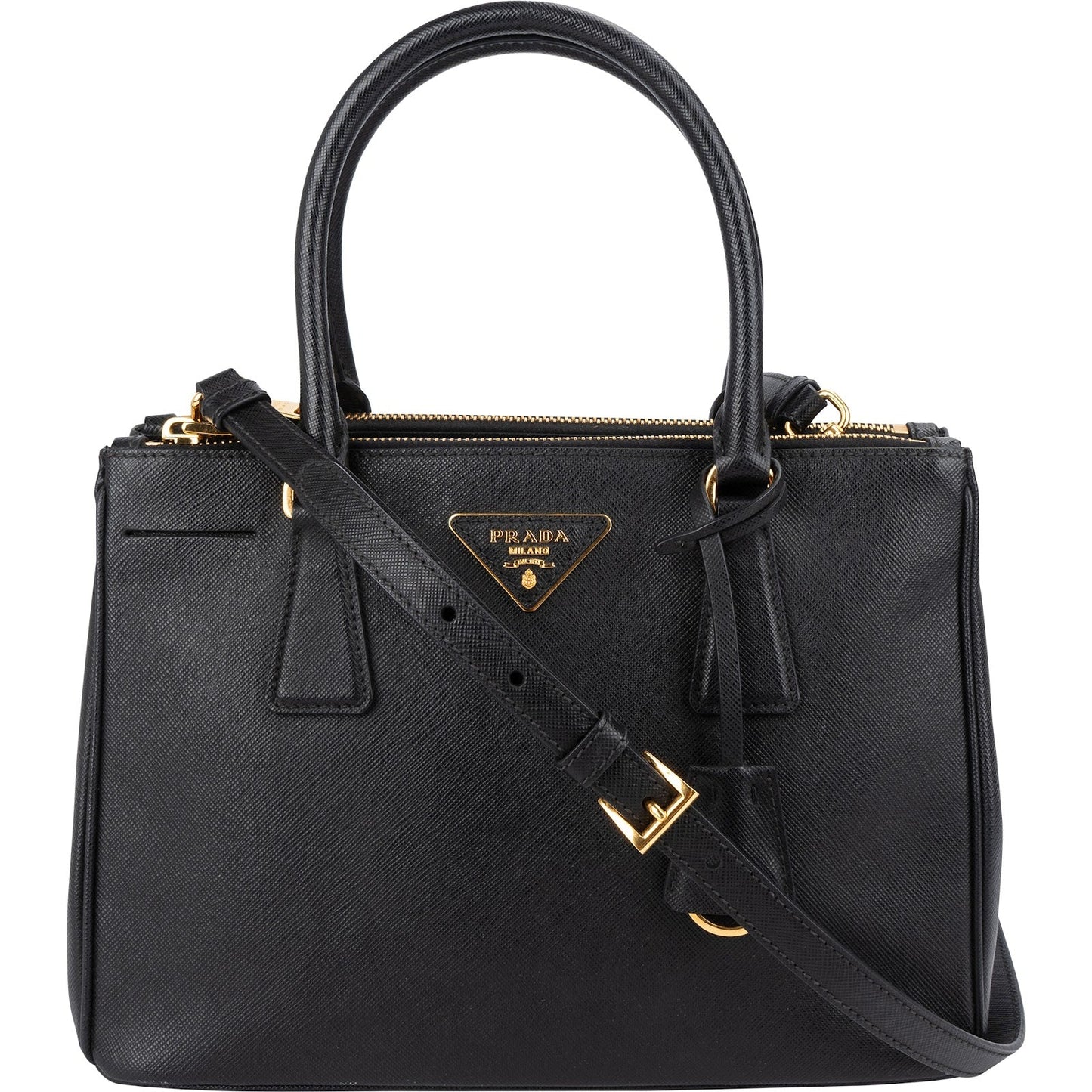 Prada Saffiano Leather Small Galleria Handbag
