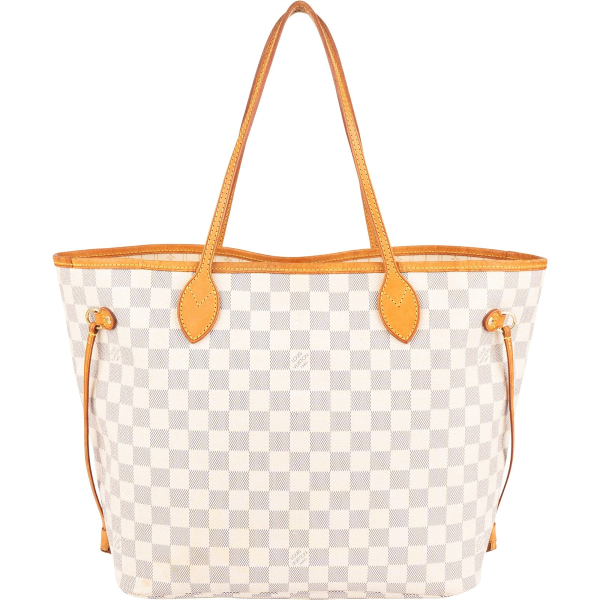 Louis Vuitton Monogram Damier Azur Canvas Neverfull MM Shoulder Bag