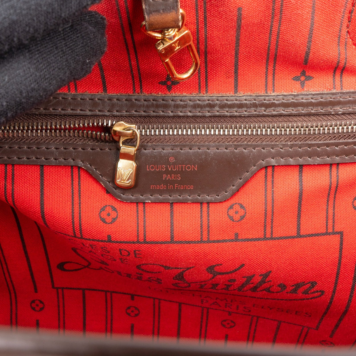 Louis Vuitton Neverfull MM aus Damier Ebene Canvas – Ansicht 10