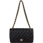 Chanel Quilted Caviar Leather Jumbo Double Flap Shoulder Bag