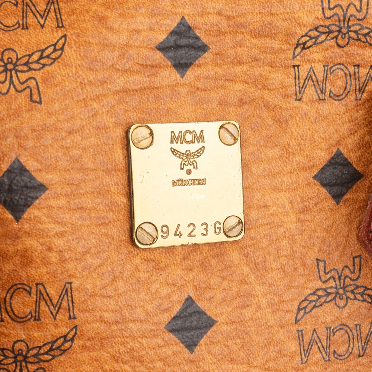 MCM Monogram Visetos Boston Handbag