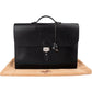 Hermès Noir Box Calf Leather Sac à Dépêches Business Handbag