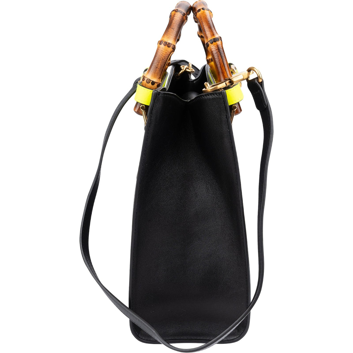 Gucci Diana Bamboo aus schwarzem Leder – Ansicht 6