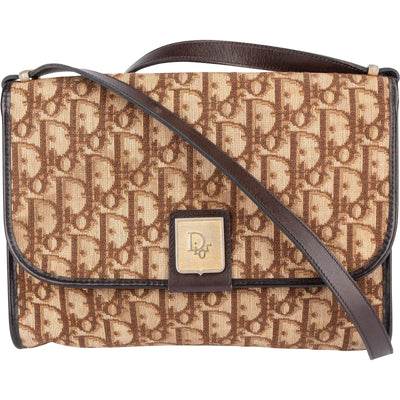 Christian Dior Trotter Monogram Single Flap Crossbody Bag
