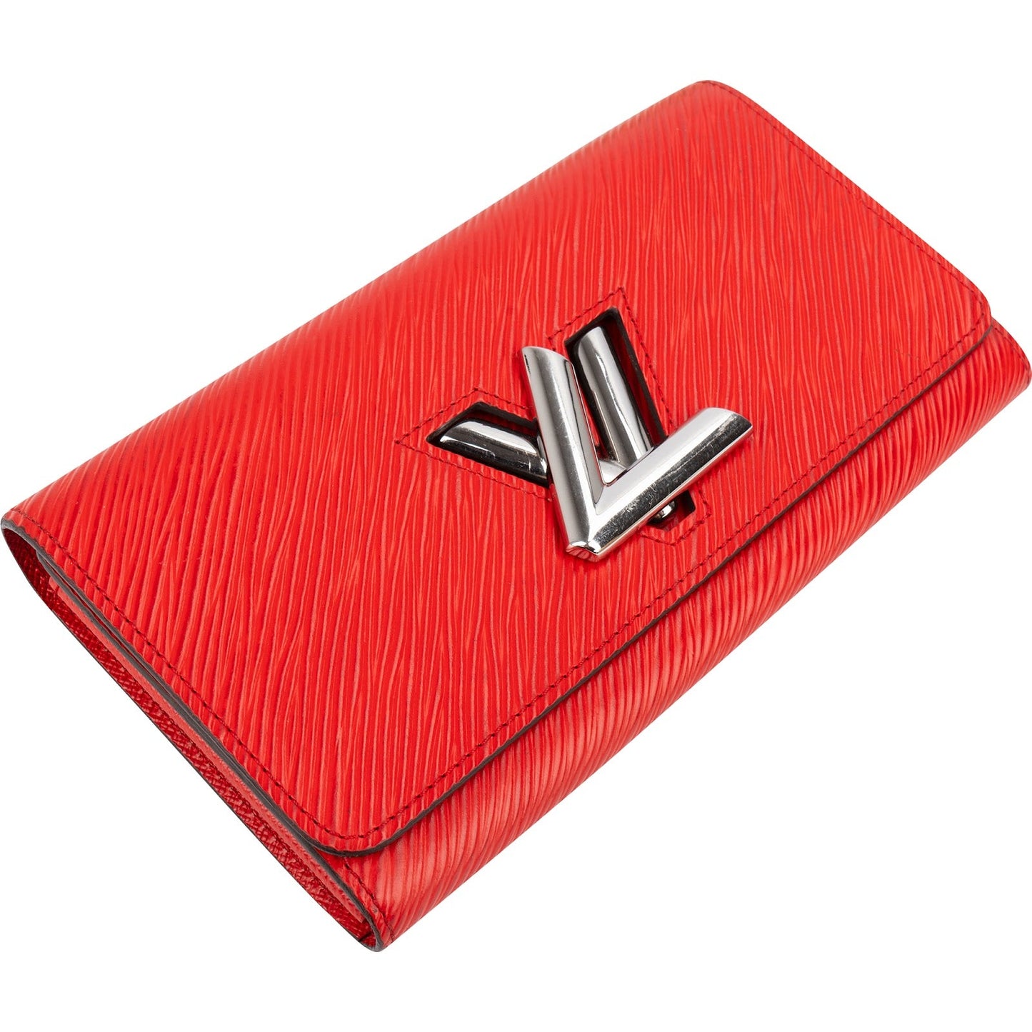 Louis Vuitton Red Epi Leather Twist Wallet