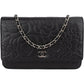 Chanel Camellia Lambskin Wallet On Chain Crossbody Bag
