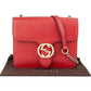 Gucci Grained Leather Interlocking GG Small Crossbody Bag