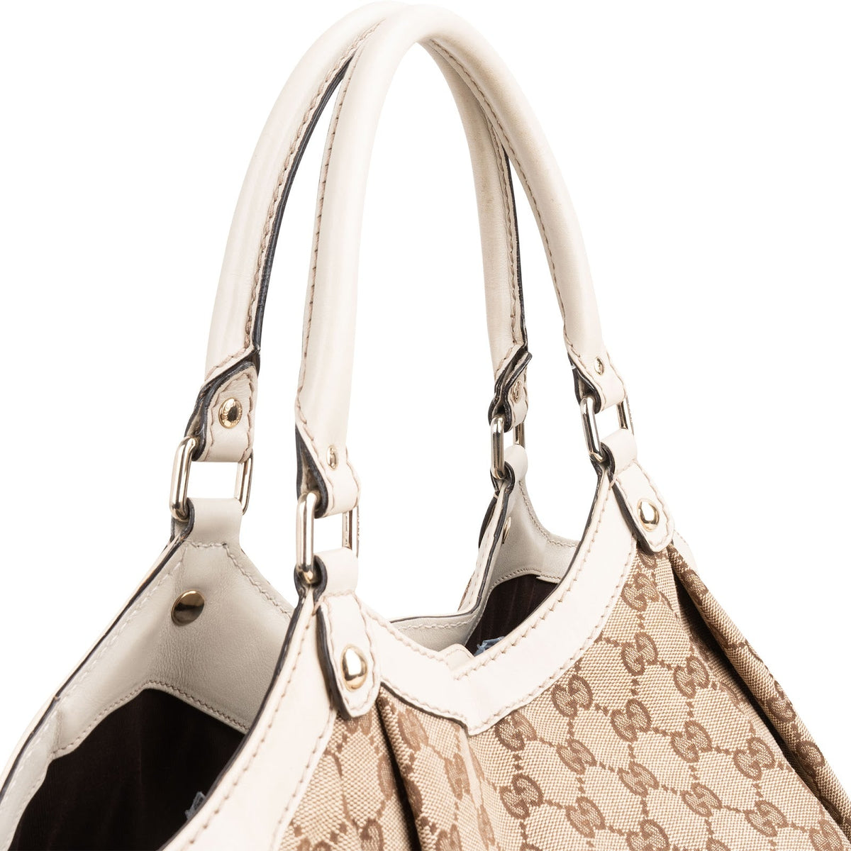 Gucci Monogram GG Canvas Large Sukey Hobo Tote Handbag