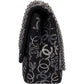 Chanel Sequin CC Jumbo Double Flap aus Tweed – Ansicht 5