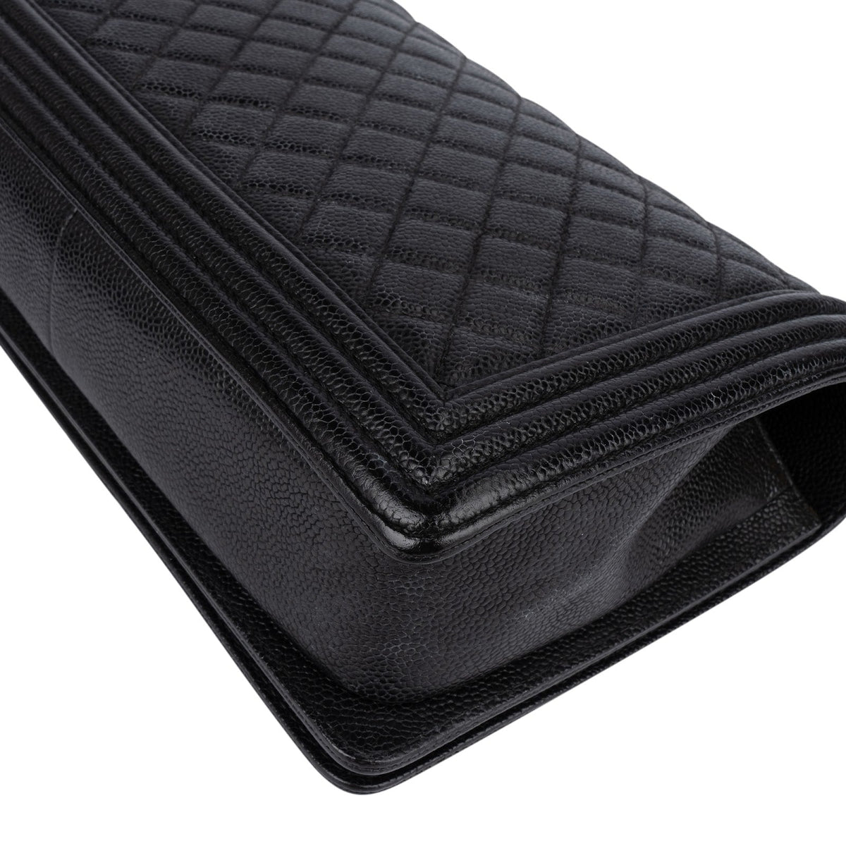Chanel Quilted Caviar Leather Boy Single Flap Crossbody Bag
