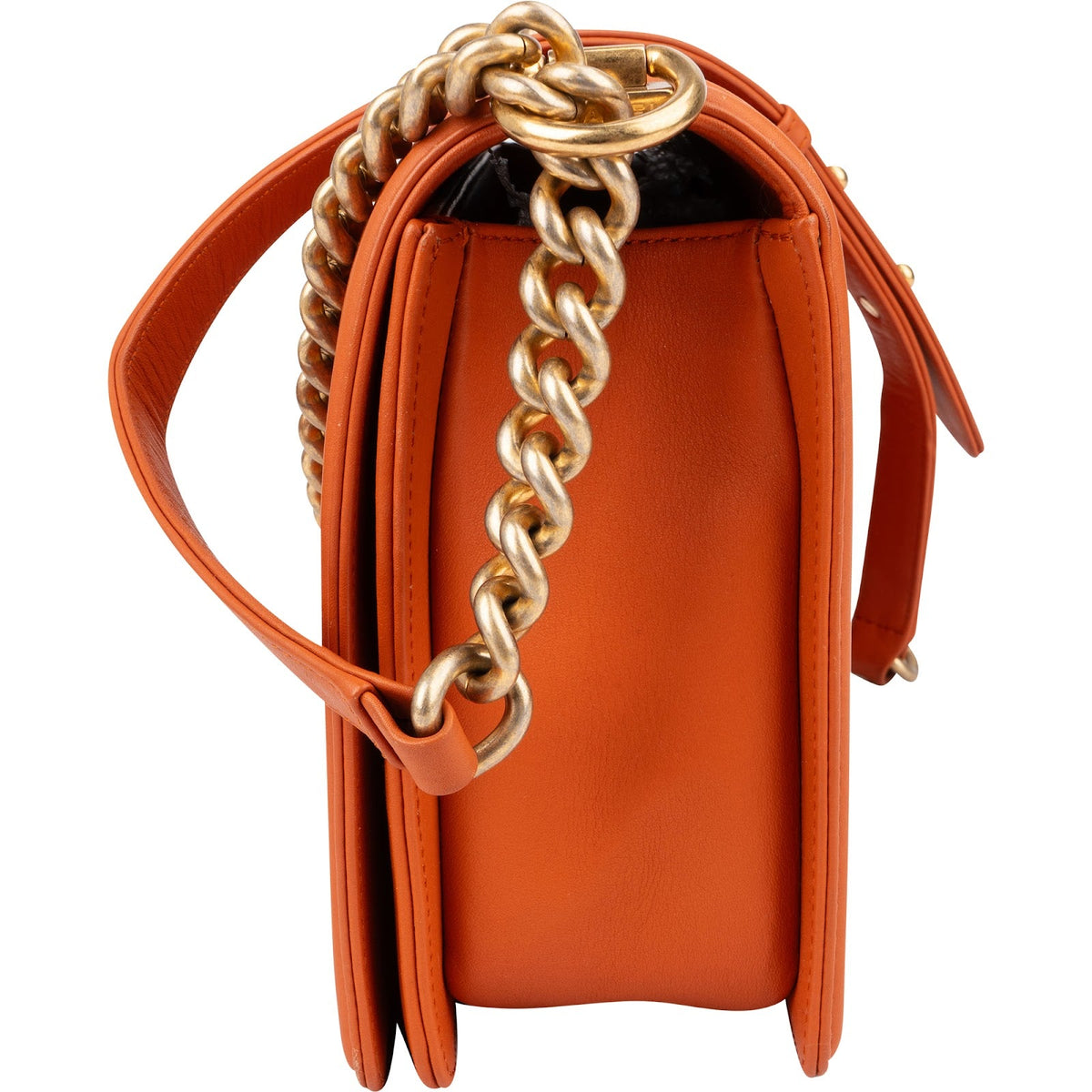 Chanel Quilted Lambskin Large Boy Single Crossbody Bag