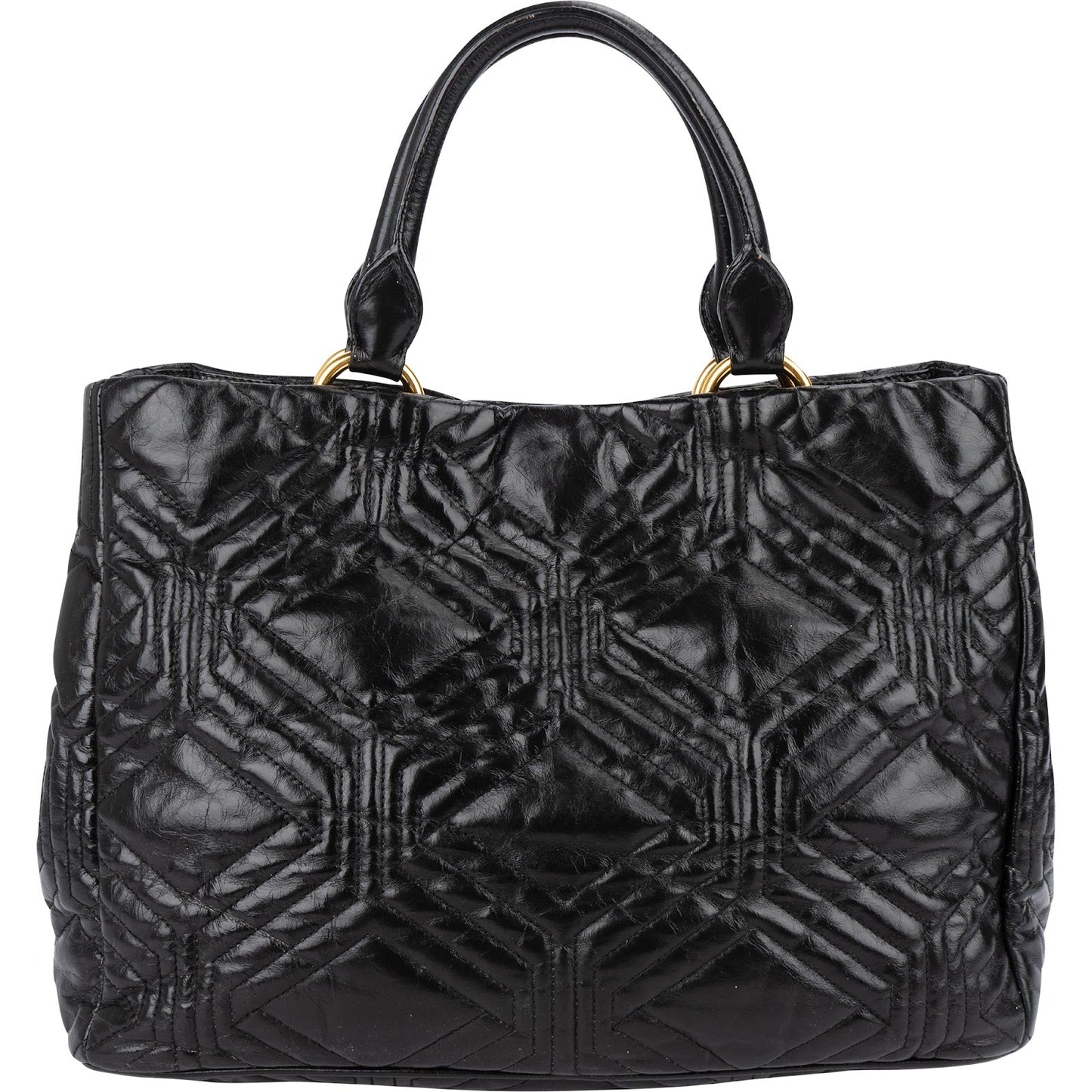 Miu Miu Quilted Nappa Leather Tote Handbag