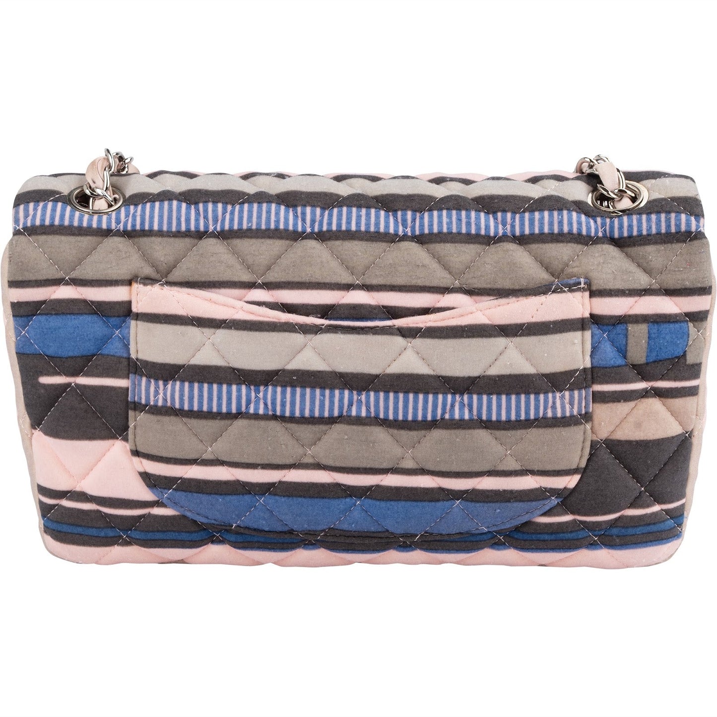 Chanel Quilted Cotton Single Flap Shoulder Bag