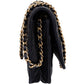 Chanel Quilted Crinkled Navy Lambskin 2.55 Reissue Wallet On Chain Crossbody Bag