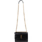 Saint Laurent Black Leather Sunset Medium Crossbody Bag
