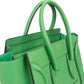 Céline Green Grained Calfskin Luggage Handbag