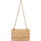 Chanel Quilted Lambskin 24K Gold Double Flap Shoulder Bag