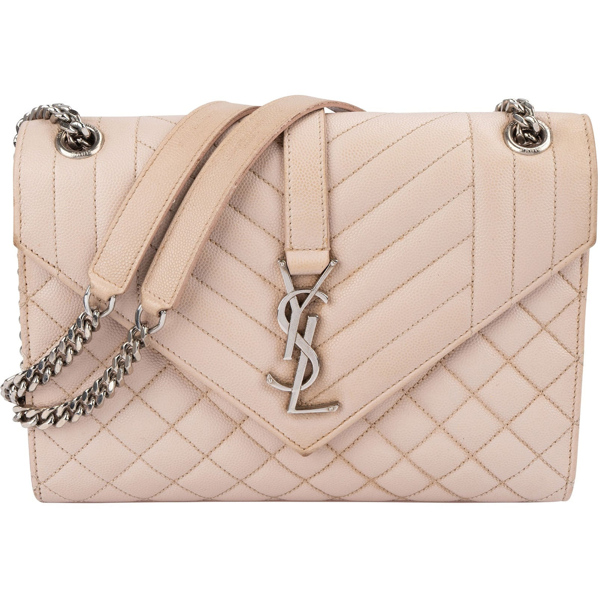 Yves Saint Laurent Grain De Poudre Matelassé Medium Envelope Crossbody Bag