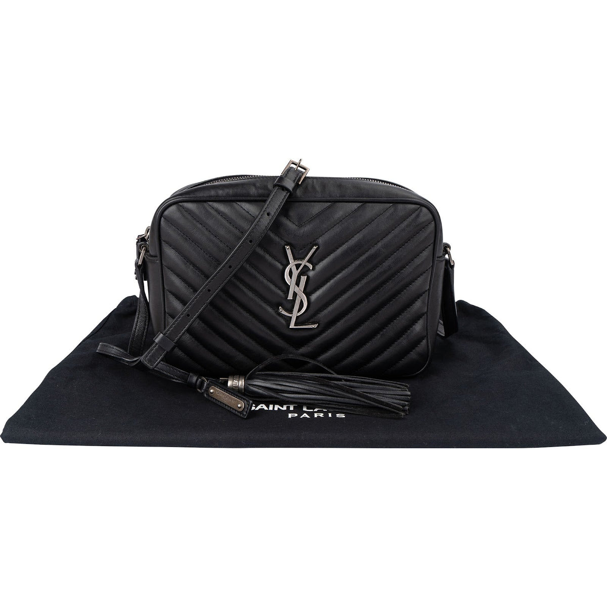 Saint Laurent Quilted Leather Lou Camera Crossbody Bag