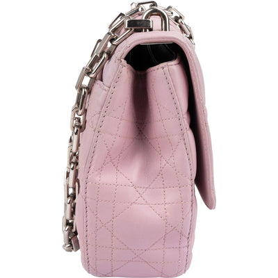 Christian Dior Pink Quilted Leather Diorama Shoulder Bag