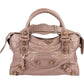 Balenciaga Mauve Leather City Handbag