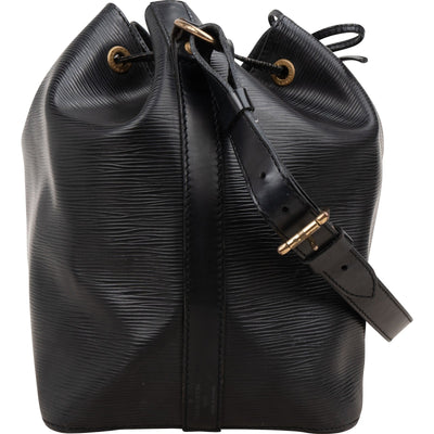 Louis Vuitton Noir Epi Leather Sac Noe Petit Shoulder Bag