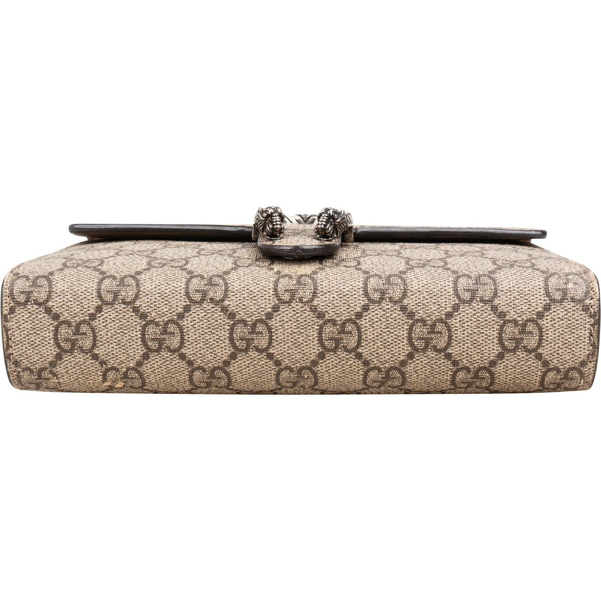 Gucci Monogram GG Supreme Canvas Dionysus Wallet On Chain Crossbody Bag